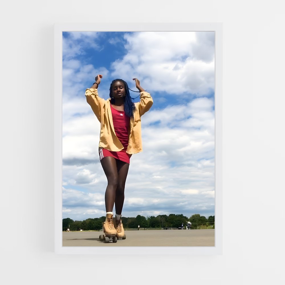 Poster Oumi janta libres – affiche Roller (vue 3)